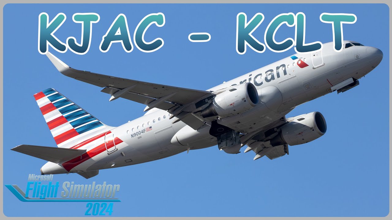 MSFS 2024 | VATSIM Pilot | SNOWY PEAKS TO EVERGREENS❄️🌲⛅ | Jackson Hole (JAC) ✈ Charlotte (CLT)