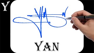 Yan Name Signature Design - Y Signature Style - How To Signature Your Name