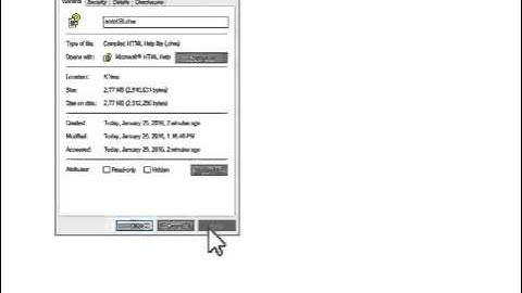 Open CHM file in Windows