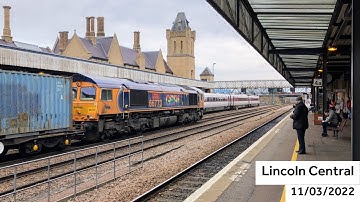 Trains at Lincoln Central (11/03/2022) including 66773 & 66769