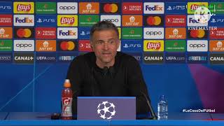 Reaccion de Luis Enrique Psg 2-3 Barcelona goles de Raphinha