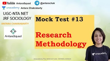 Difficult Research Methodology Questions | Sociology NTA-NET JRF
