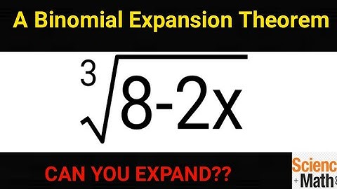 Binomial Theorem example. How To Expand using Binomial Expansion.