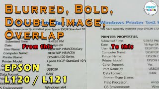 EPSON L120 / L121 Blurred, Double Image, Overlap, Bold OUTPUT Solution | PinoyTechs (Tagalog)