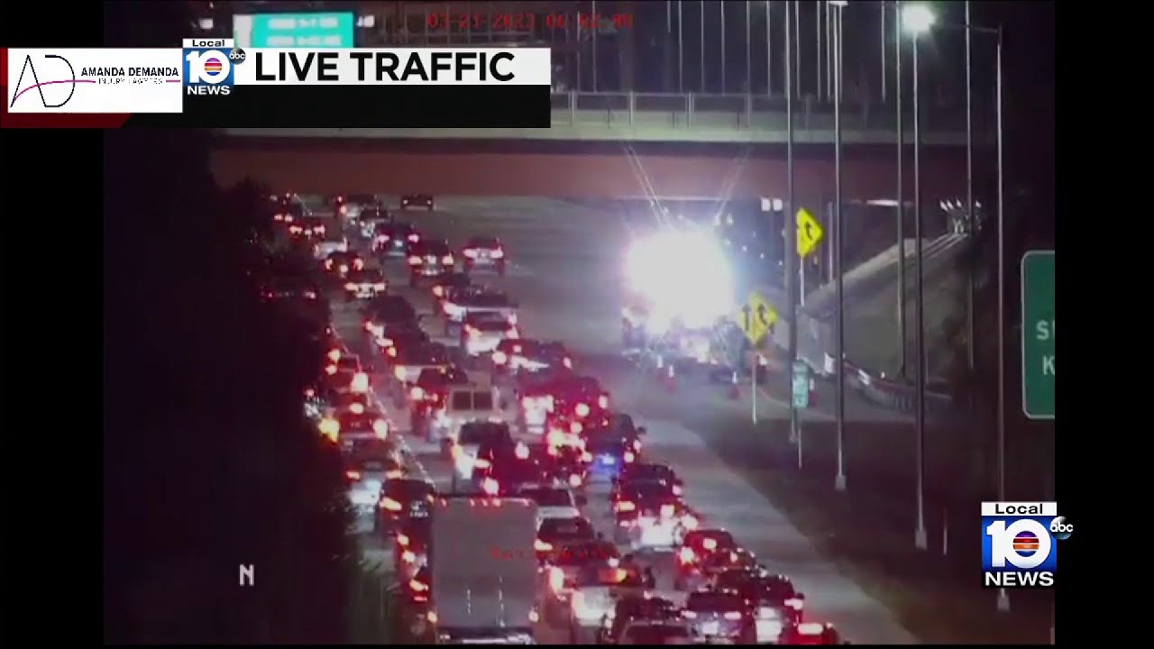 Police pursuit ends in Don Shula Expressway - YouTube