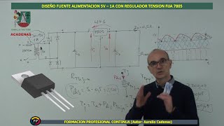 Como diseñar fuentes de tension con regulador 7805 (Clase 90)