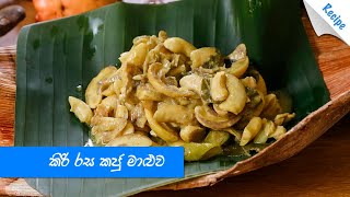 කිරි රස කජු මාළුව - Sri Lankan Cashew Curry Recipe (Sinhala)