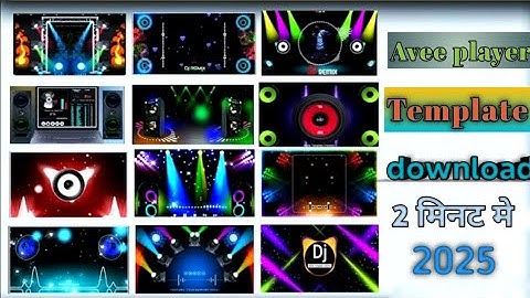 Avee player template download || 2025 new template download kare || 