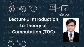 Lecture 1 Introduction to Theory of Computation TOC
