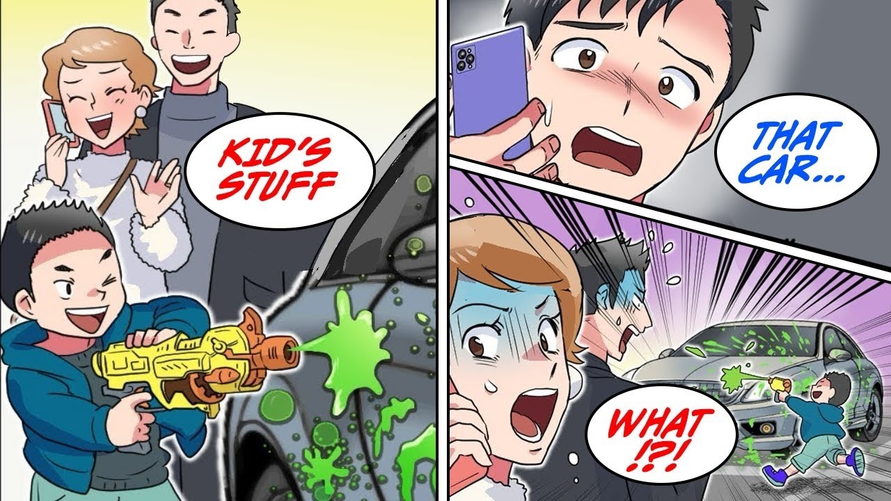 Telling my nephew and his carefree mom whose car they actually drew on