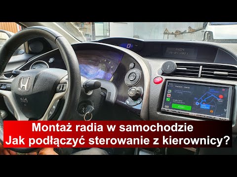 Montaż radia samochodowego (Jak podłączyć sterowanie z kierownicy) [Honda UFO/radio SONY XAV-AX3005]