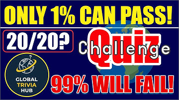 Only 1% Can Score 20/20! Ultimate General Knowledge Quiz | Global GK Trivia (Visual, No Voiceover)