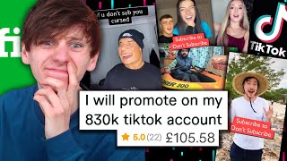 I hired Tik Tok stars on Fiverr to promote my Youtube channel