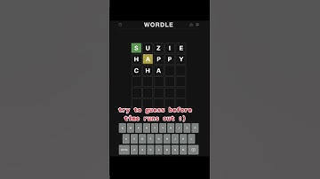 created my own wordle