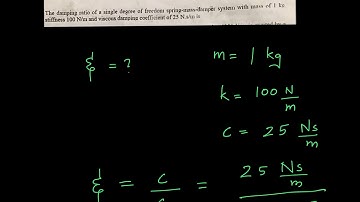 GATE PREVIOUS YEARS QUESTIONS WITH SOLUTIONS | Vibration |Damping and Forced Vibration