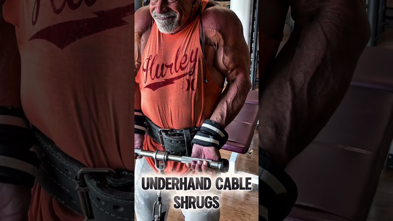 UNDERHAND GRIP CABLE SHRUG #workout #muscle #motivation #workouttips #exercise