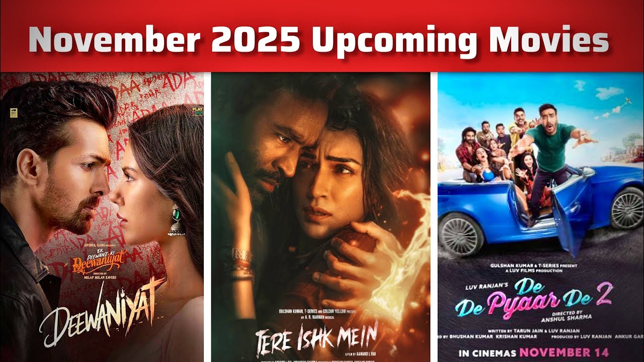 5 Upcoming Movies In November 2025 | Upcoming South & Bollywood Movies ...