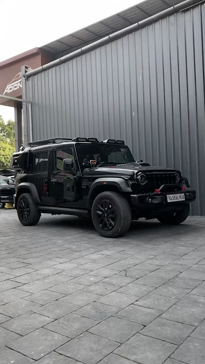 Bonnet Scoop Installed In Mahindra Thar Roxx @adonzautomotive #mahindrathar #offroad #tharrox