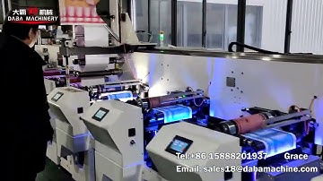 DABA  320mm 7 color unit type flexo printing machine
