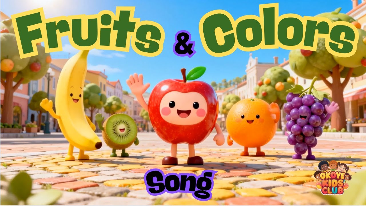 Learn Fruits and Colors for Kids | Fun Educational Song for Toddlers ...