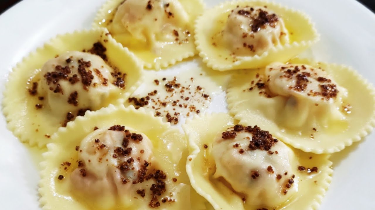 Massa Italiana PANSOTTI de Camarão ao Molho Manteiga e Mostarda Dijon