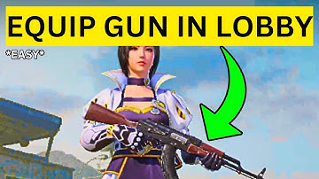 How To Equip Gun in Lobby in PUBG Mobile(EASY)