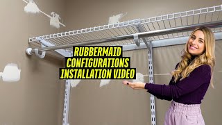 Rubbermaid Configurations Installation Video - DIY Closet Upgrade