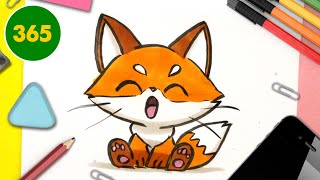 HOW TO DRAW A CUTE FOX KAWAII