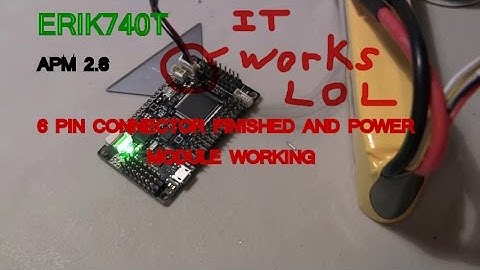 APM 2.6  - Power Module Finally Working With New 6 Pin Connector