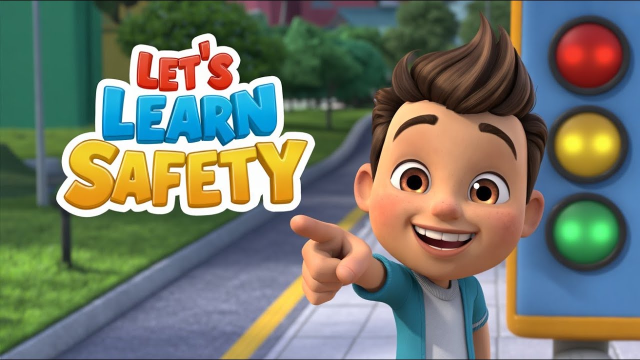 Safety Song 🚦 | Alex & Diana | Kids 3D Learning Song By WonderBeatsKids