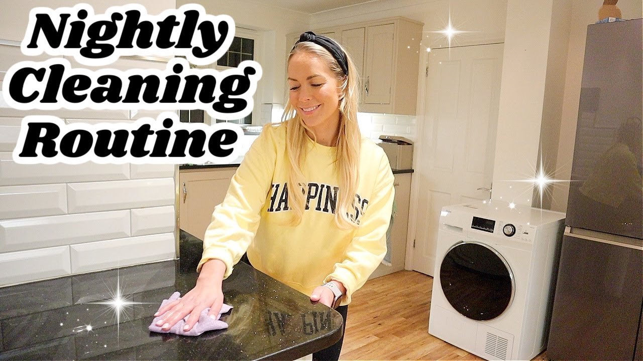EVENING CLEANING ROUTINE OF A MOM | NIGHTLY CLEAN WITH ME  |  Emily Norris