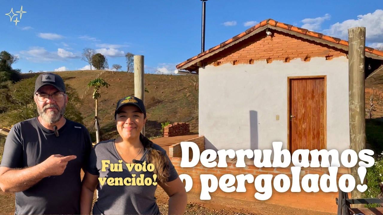 MUDAMOS A FACHADA DA CASINHA DE ROÇA + TESTAMOS A ESTAÇÃO DE ENERGIA BLUETTI AC50B | VIDA NO CAMPO