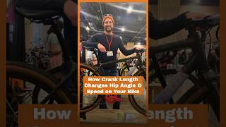 How Crank Length Changes Hip Angle & Speed on Your Bike #CyclingTips #BikeFit #CrankLength