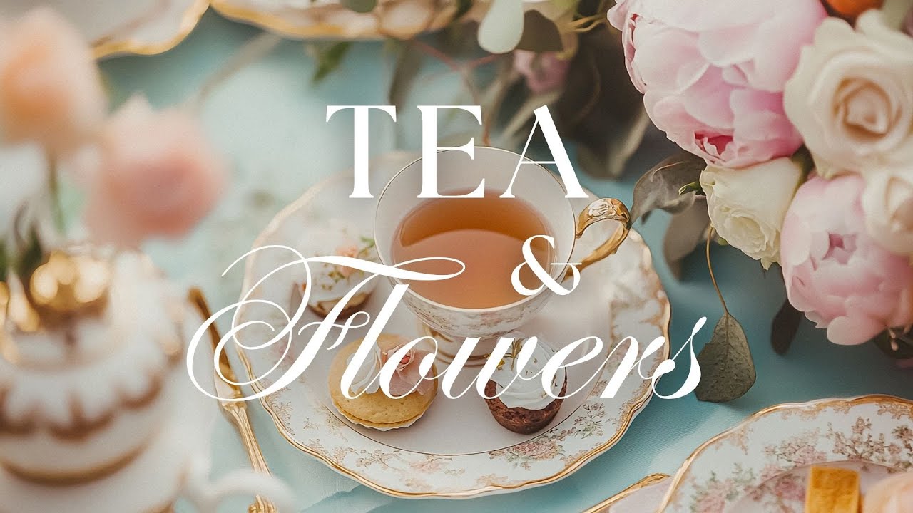 Tea Party & Flowers in the Garden Ideas & Inspiration • Gentle Afternoon Piano Cafe Playlist Music