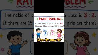 #Ratio #RatioQuestions #Maths #MathProblem #WordProblem#MathForKids #EasyMath #education#studentlife