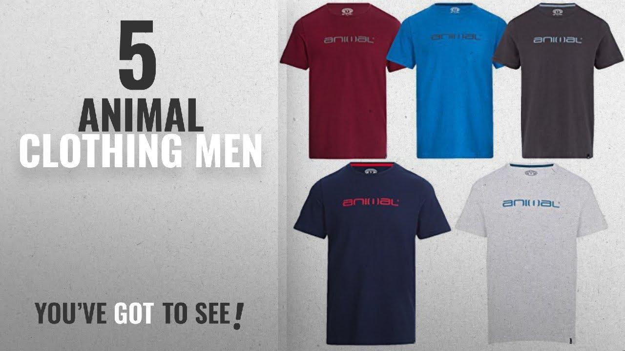 Top 10 Animal Clothing Men [2018]: Animal Mens Classico T-Shirt