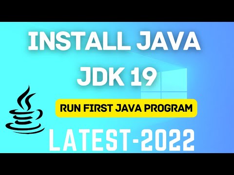 How to Install Java JDK 19 on Windows 10/11(2022) | Install Java & Run First Program | Java 19