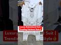 Elegant White Pakistani Suit 🫶🏻| Floral Embroidery|#youtubeshorts #pakistanidress #Meerakleclothes