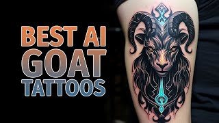 Goat Tattoos: Honoring the Spirit of Goats Through AI Artistry