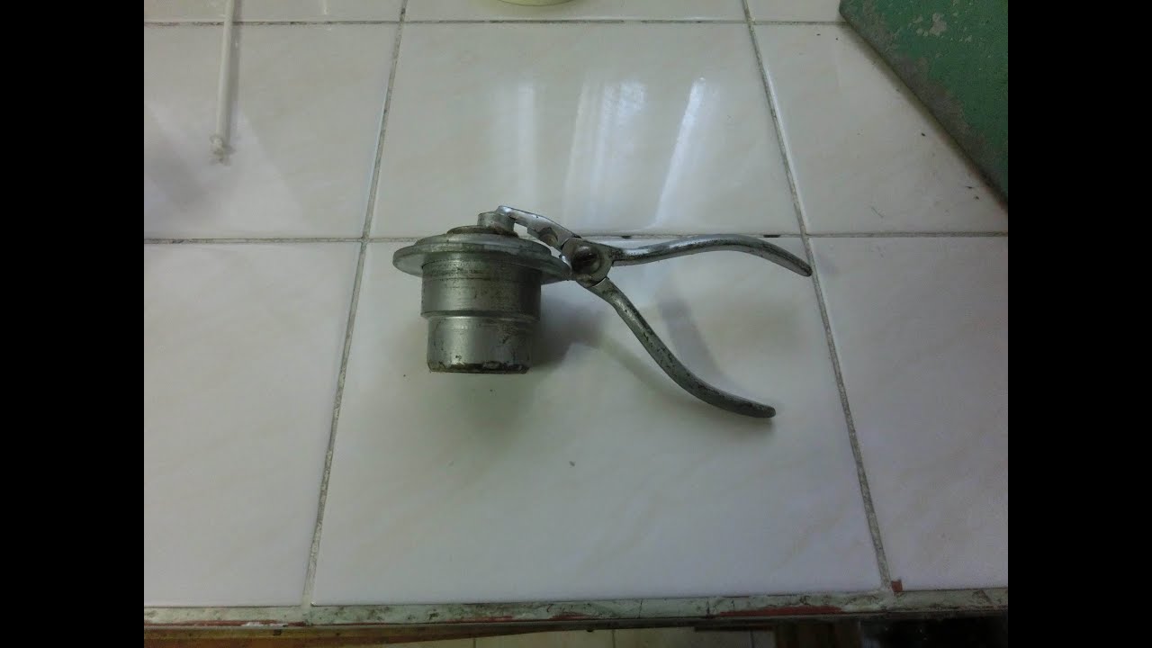 Pinza para colocar precintos en frasco ampolla herramientas caseras para mecanica automotriz