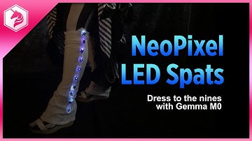 Tutorial: NeoPixel Spats with Gemma M0 and MakeCode @adafruit #adafruit #cosplay