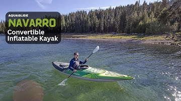 AQUAGLIDE Navarro Convertible Inflatable Kayak | Kayak Equipment | Best Buy