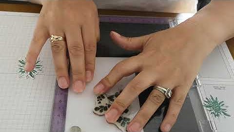 Stampin up positive thoughts card