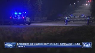 One dead in 3-vehicle accident in Raleigh