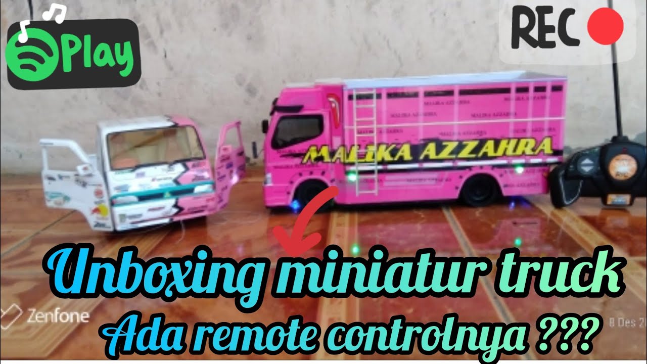 unboxing miniatur  truk  versi remote  control YouTube