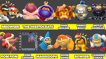 Evolution of Super Mario 3D world Bosses and Blockades Game Graphics on Nintendo Switch 2