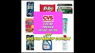 CVS AD PREVIEW FOR 10/22 - 10/28 | MYSTERY MAKEUP COUPON AGAIN!