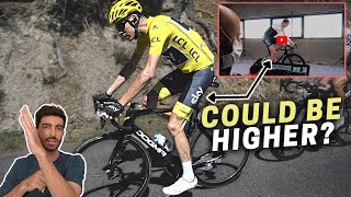Why is Chris Froome's Saddle Height so Low?