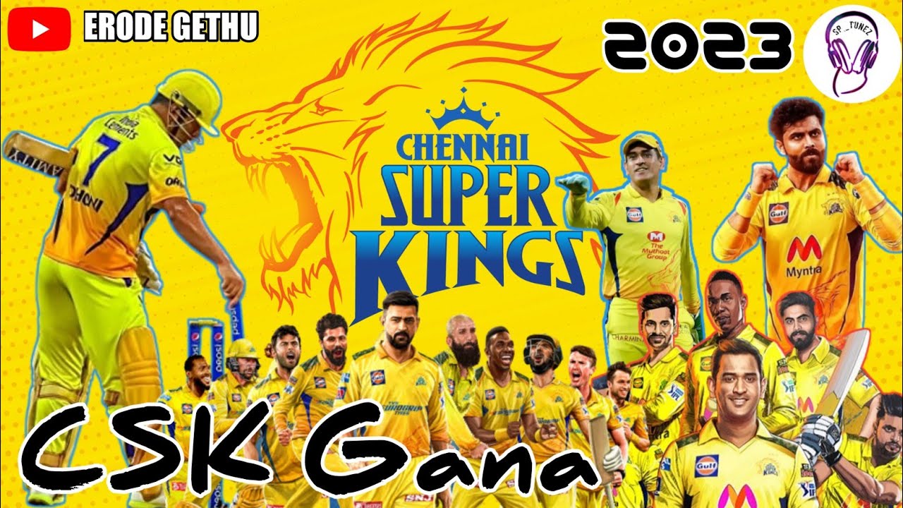 CSK Gana Song TATA IPL 2023MS DhoniArawind k  csk  tataipl  gana