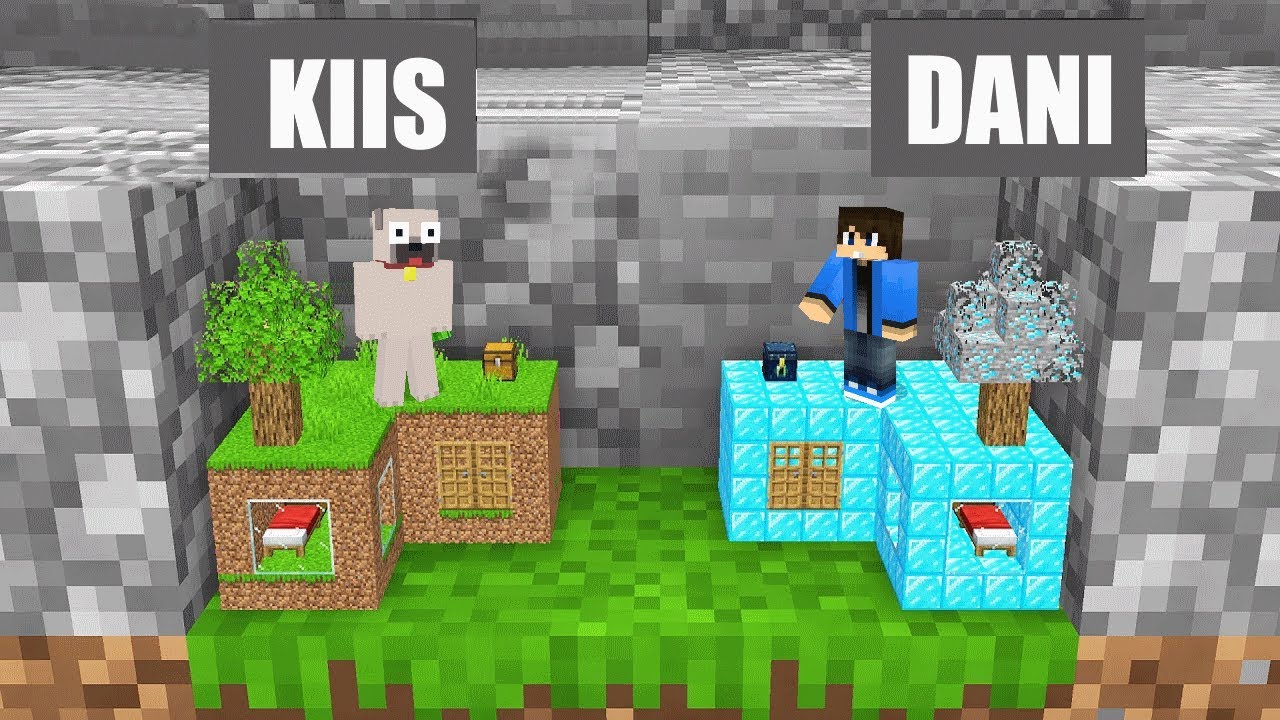 DANI VS KIIS KICSI HÁZ TÚLÉLŐ KIHÍVÁS A MINECRAFTBAN!